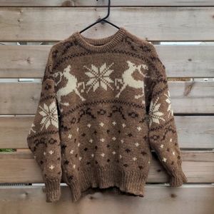 Vintage 60s/70s wool knit winter sweater